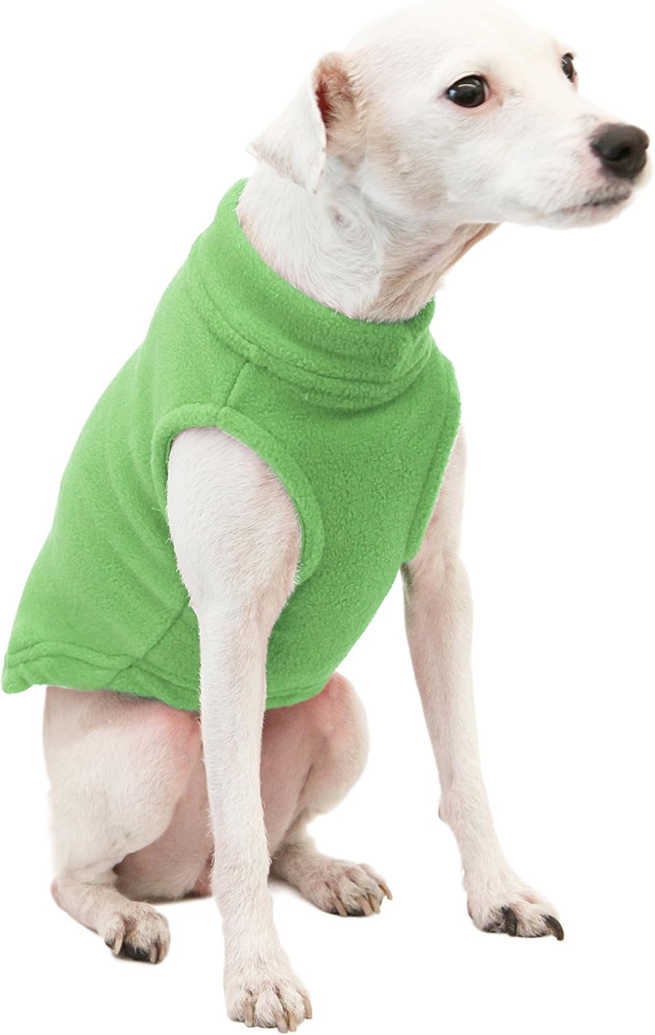 Gooby - Stretch Fleece Weste Pullover Fleece Weste Jacke Sweater für Hunde Grasgrün L grasgrün Large