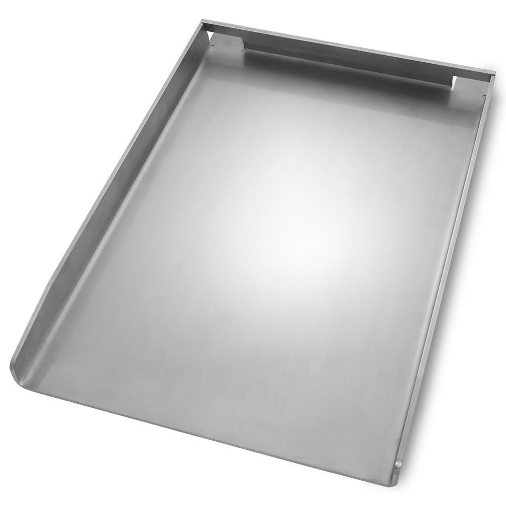 Plancha Edelstahl Grillplatte | passend für Napoleon Rogue (Phantom/SB/SE/RB) - 45x29,5cm | 4mm Mass