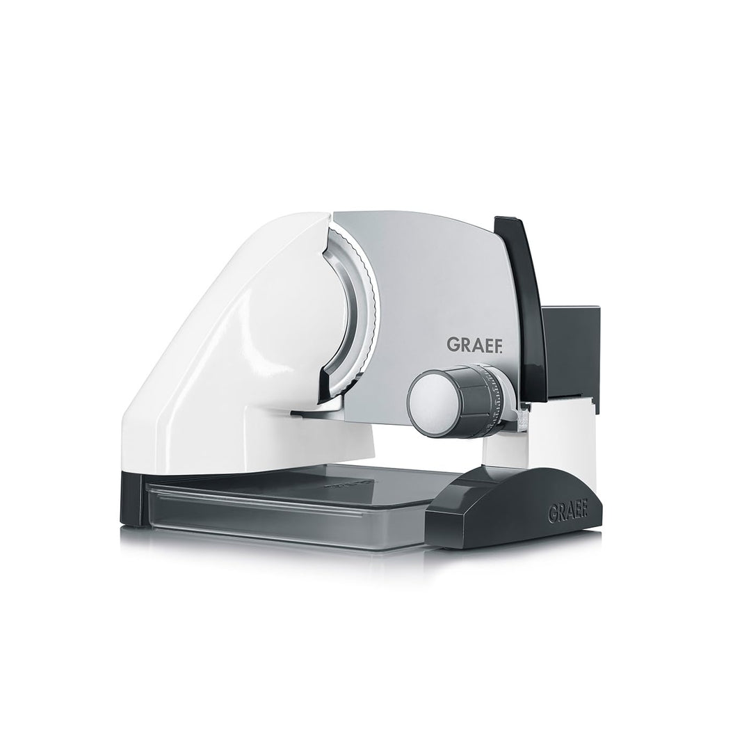 GRAEF Allesschneider S50001 inkl. Aufbewahrungsbox & MiniSlice-Aufsatz, weiss