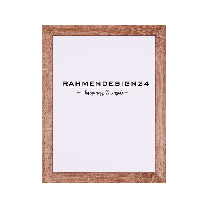 Rahmendesign24 Bilderrahmen Rio 70x90 Sonoma Eiche Fotorahmen, Wechselrahmen, Posterrahmen, Puzzlera