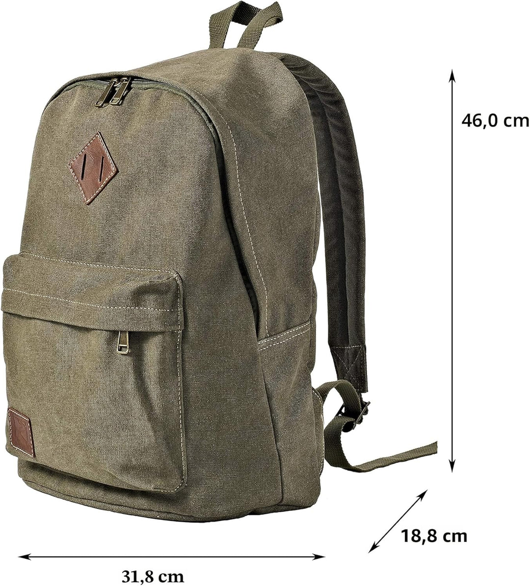 seemeroad Canvas Vintage Rucksack Ultraleichter und Lässiger Rucksäcke Laptop Daypack Schulrucksack