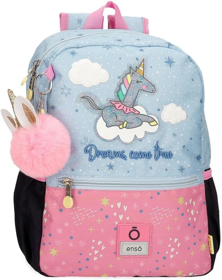 Enso Dreams Come True Vorschulrucksack, anpassbar an Trolley, mehrfarbig, 25 x 32 x 12 cm, Polyester