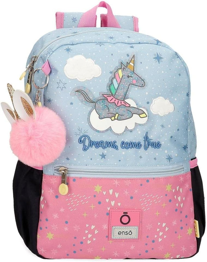 Enso Dreams Come True Vorschulrucksack, anpassbar an Trolley, mehrfarbig, 25 x 32 x 12 cm, Polyester