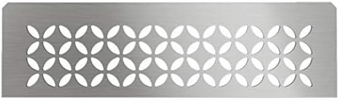 Schluter Systems Rechteckiges Nischenregal-N – Blumen-Design – gebürsteter Edelstahl (SNS1D5EB) – Ke