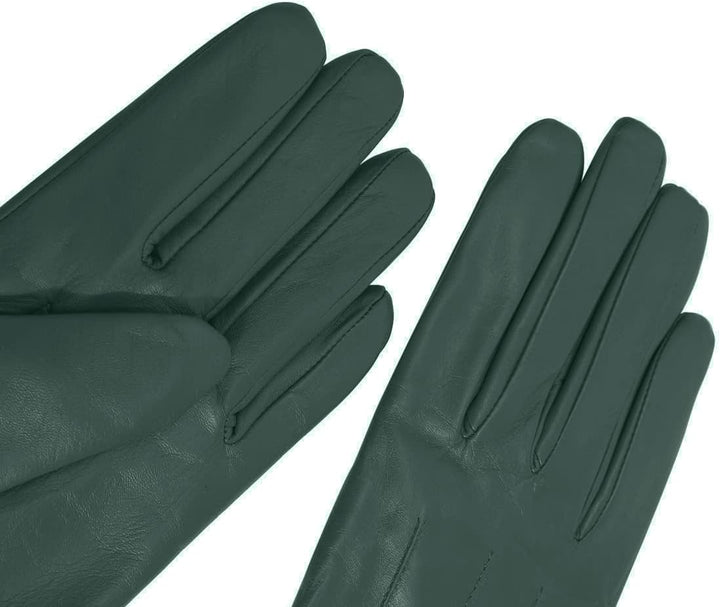 Harssidanzar Damen Lederhandschuhe Winter Warmes Kaschmirfutter Touchscreen Vintage Finished GL017EU