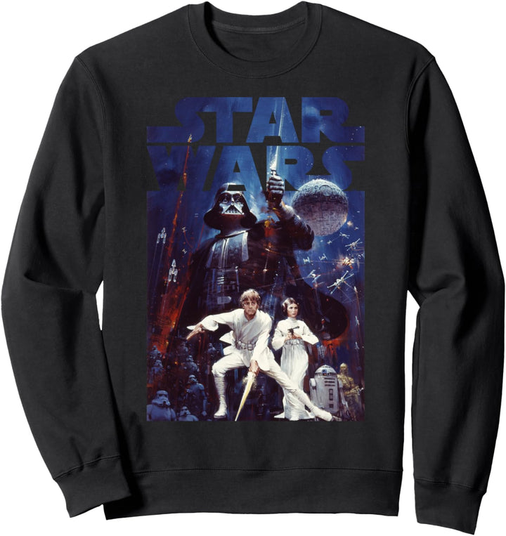 Star Wars Vader Luke Leia Family Portrait Sweatshirt