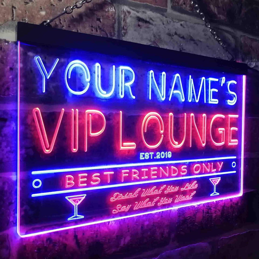 Personalized Your Name Est Year Theme VIP Lounge Bar Club Pub Dual Color LED Barlicht Neonlicht Lich