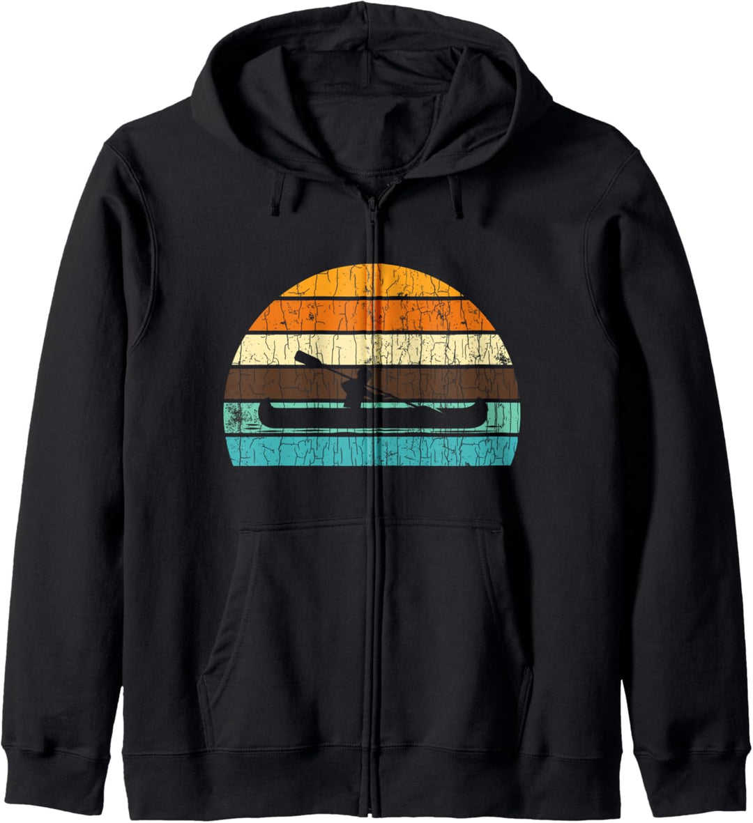 Rudern Lustige Retro Ruderer Grafik Kapuzenjacke