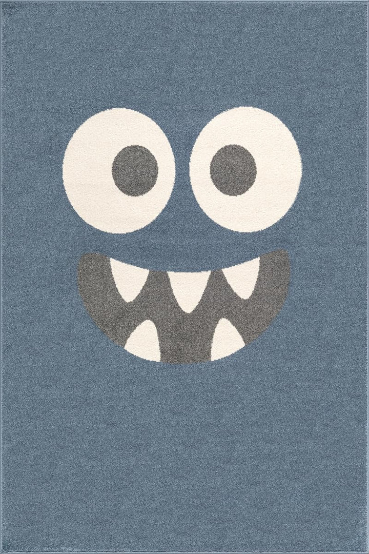 the carpet Little Monster Moderner Weicher Kinderteppich, Weicher Flor, Pflegeleicht, Farbecht, Mons