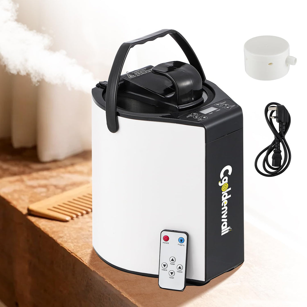 CGOLDENWALL Tragbare Dampfsauna Dampfgenerator 3L, Heimsauna Dampfgenerator mit Fernbedienung, Begas