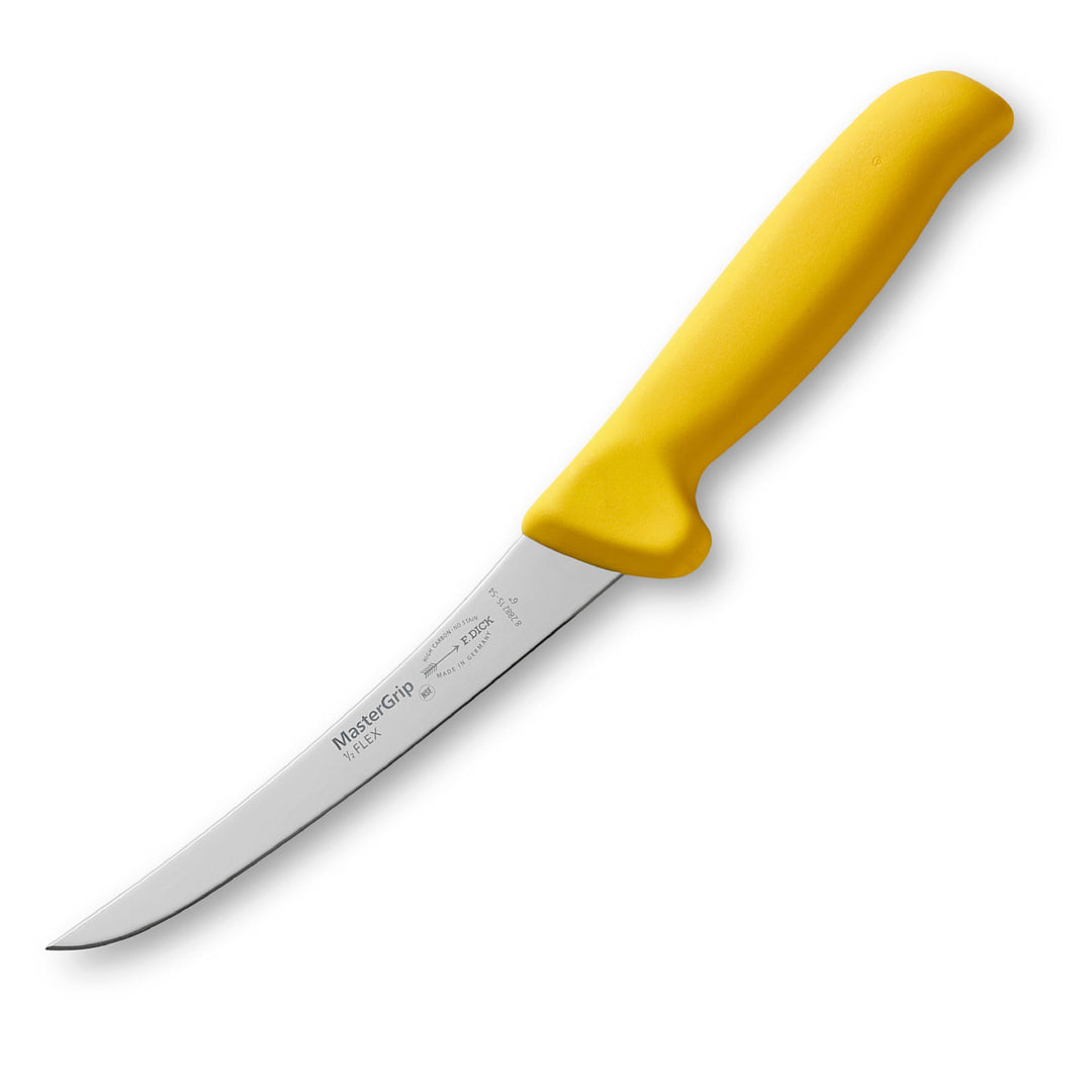 F. DICK Ausbeinmesser MasterGrip 15 cm, halbflexibel - rostfrei, Klinge extra scharf, 56 HRC, Fleisc