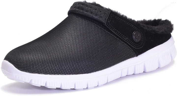 Eagsouni Clogs Hausschuhe Herren Damen Winter Gartenschuhe Haus Pantoffeln Warme Plüsch Gefüttert Ga