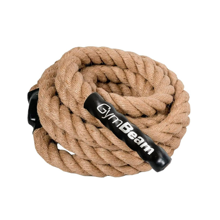 GymBeam Kletterseil - Battle Rope für Krafttraining und Koordination, Metallöse &amp; Gummiverstärkung,
