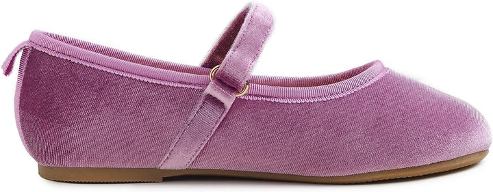 Feversole Girls Cute Dress, Mädchen süsses Kleid Mary Jane Schuhe weiche Party Urlaub Ballerinas 30