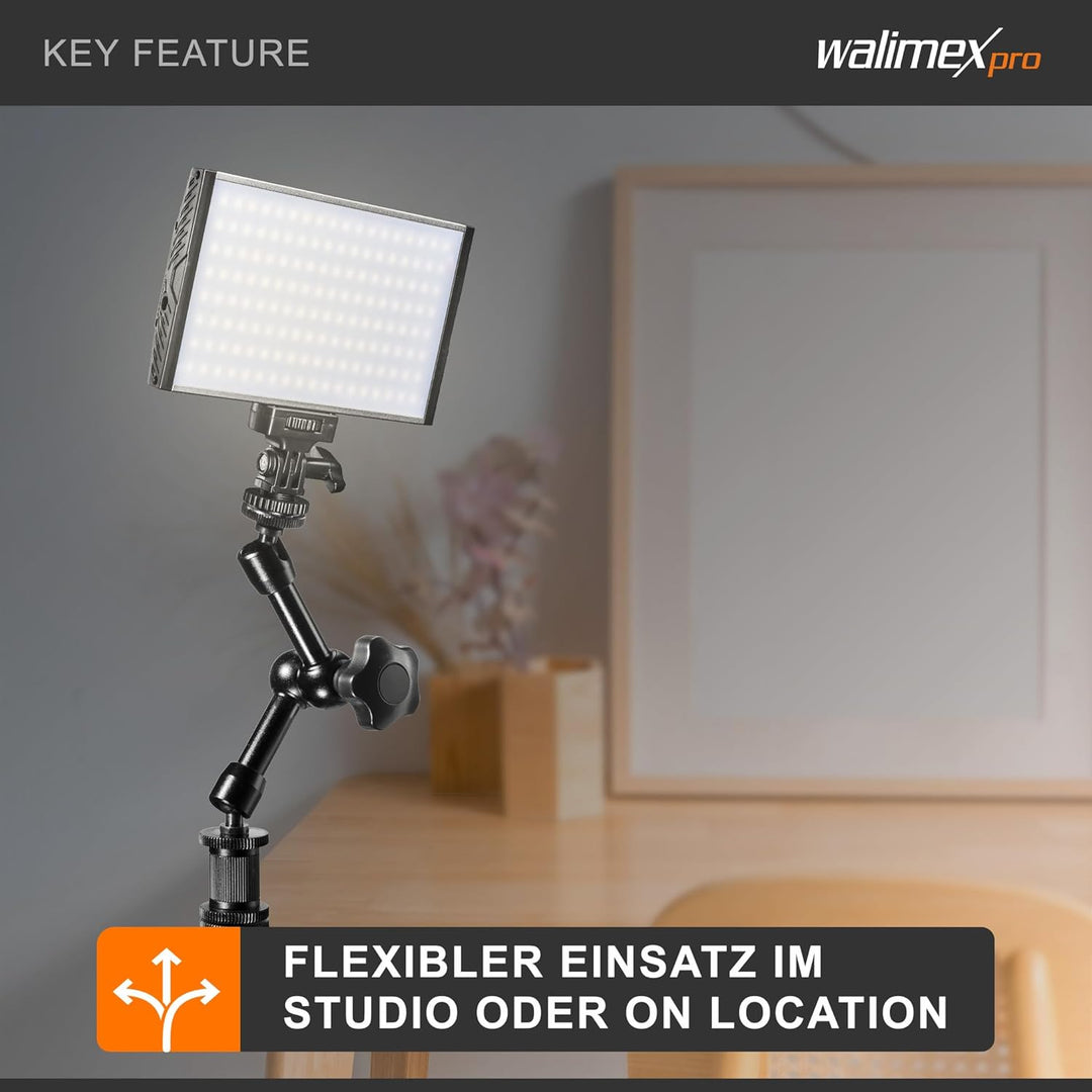 Walimex Pro Swivel Arm Magic 18 DSLR-Gelenkarm (Auslegearm für Videostative, DSLR Rigs, Dollys und A