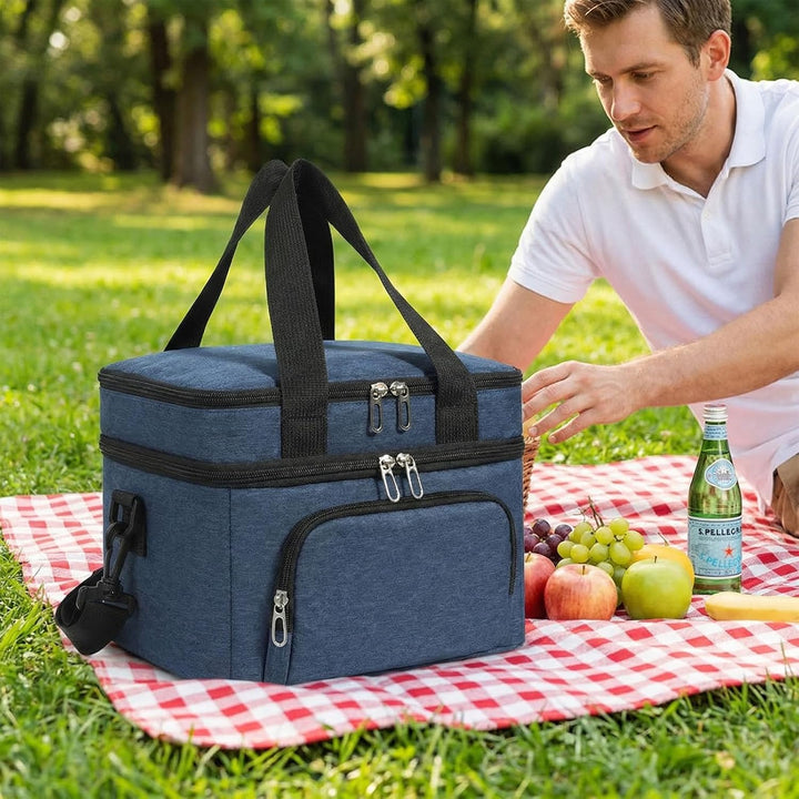 10L Kühltasche für Männer und Frauen – Doppellagige Isolierte Kühltasche, Auslaufsichere Lunchtasche