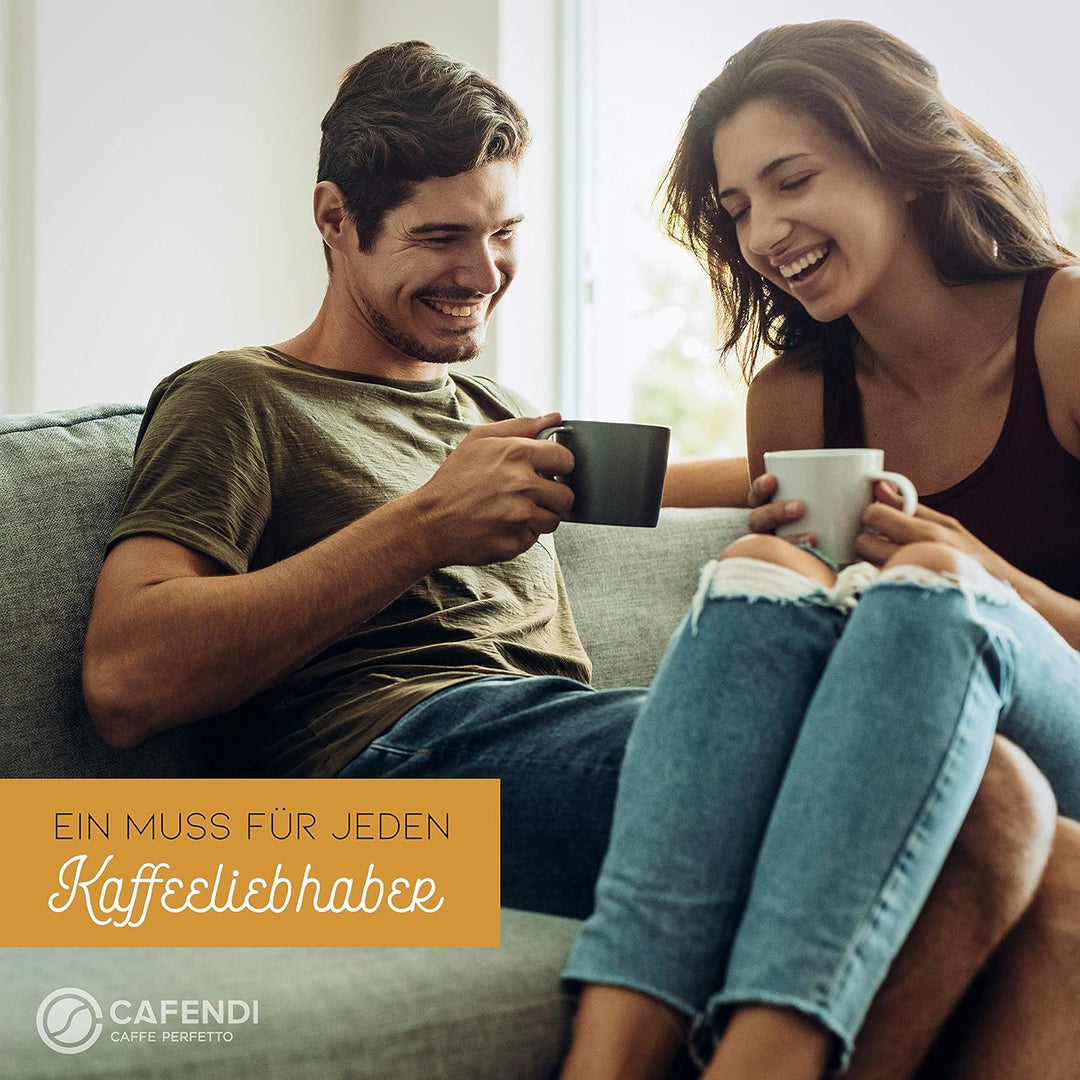 Cafendi | Milchkännchen – Barista Milchkännchen Edelstahl 350ml rostfrei – Milk Pitcher mit Messskal