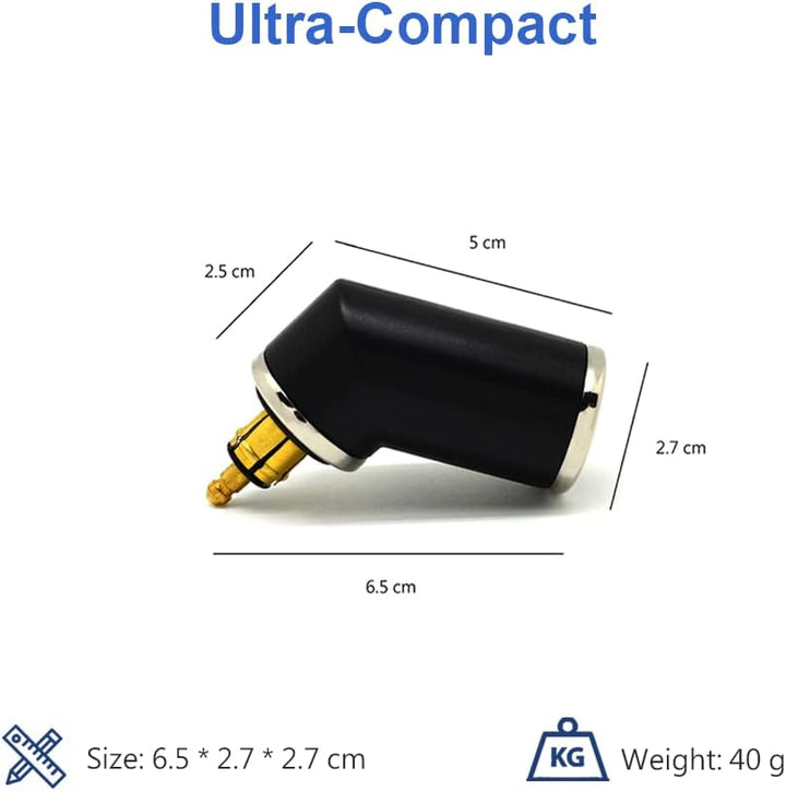 Cliff Top-Motorrad Typ C DIN (Hella) USB-Ladegerät, kompatibel mit BMW Motorrädern (Typ C kurz abgew