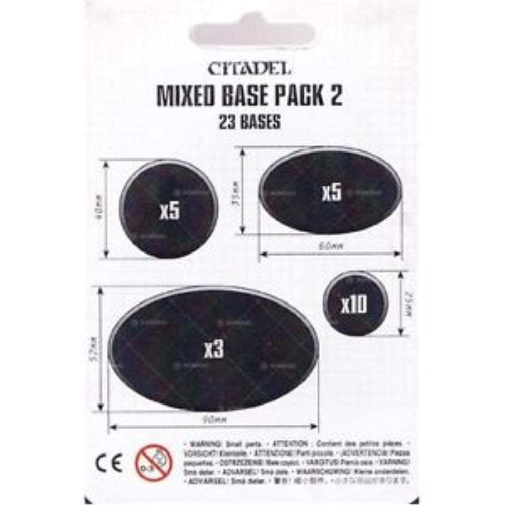 Games Workshop 99079999005 Citadel Mixed Base Tabletop und Miniaturspiel, schwarz