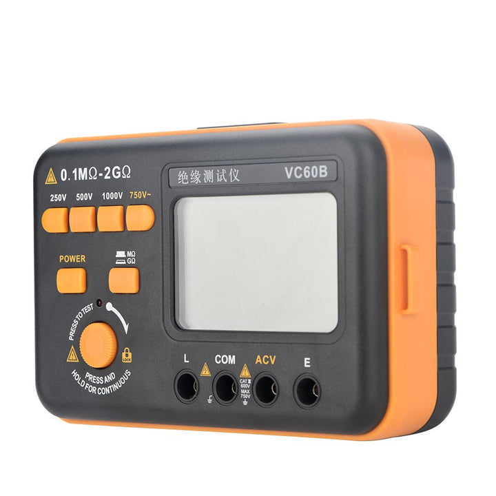 VC60B LCD Digital Megohmmeter Isolationswiderstand Tester MegOhm Meter 200MΩ / 2GΩ