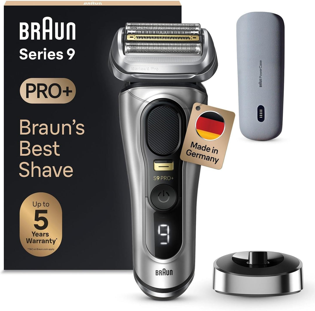 Braun Series 9 Pro+ Rasierer Herren Elektrisch, Elektrorasierer mit 5 Pro Rasierelementen, Langhaars