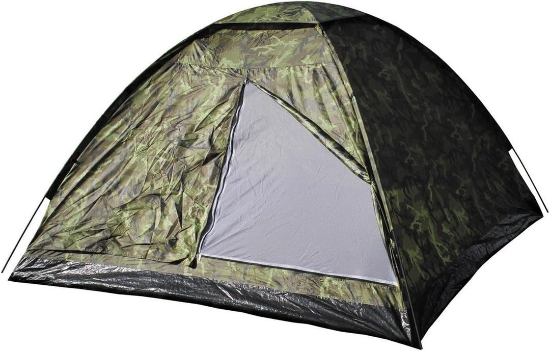 MFH3 Personen Zelt Monodom Campingzelt Bundeswehr BW 210x210x130cm Trekking Czech Woodland, Czech Wo