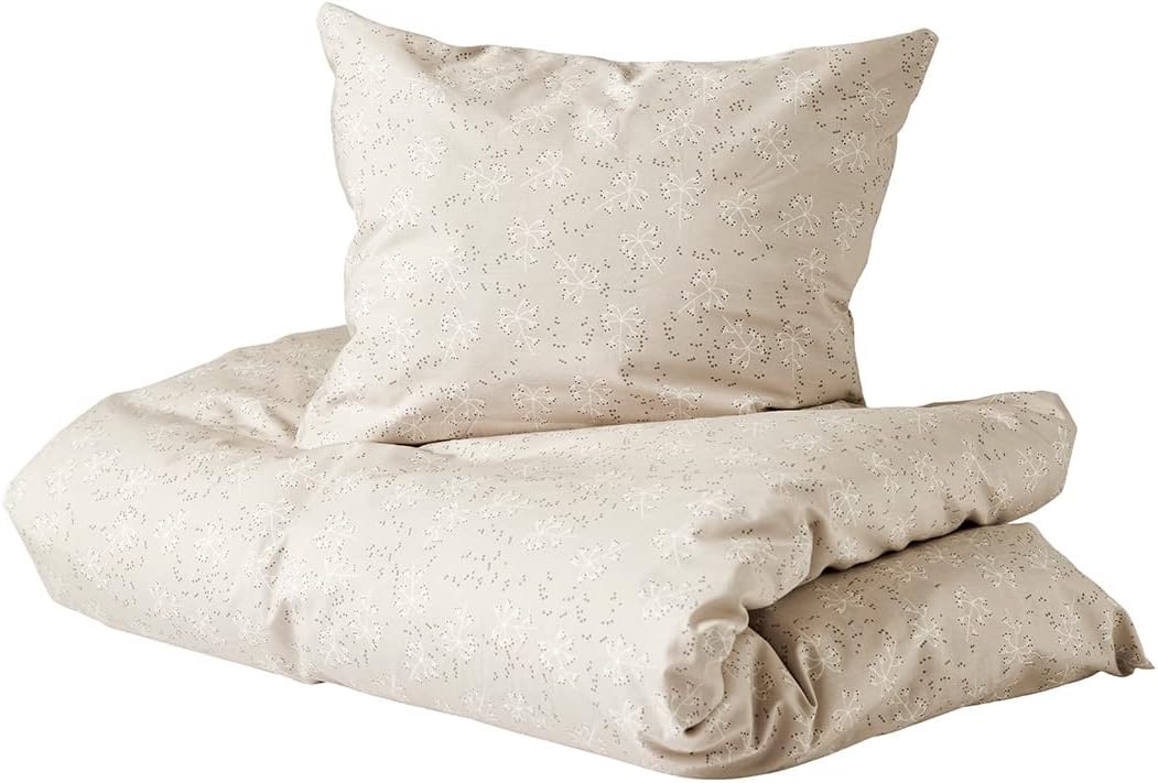 Leander Meadow Bettwäsche Baby Masse 70x100 / Kissengrösse 40x45 cm - Farbe Cappuccino (Bettwäsche o
