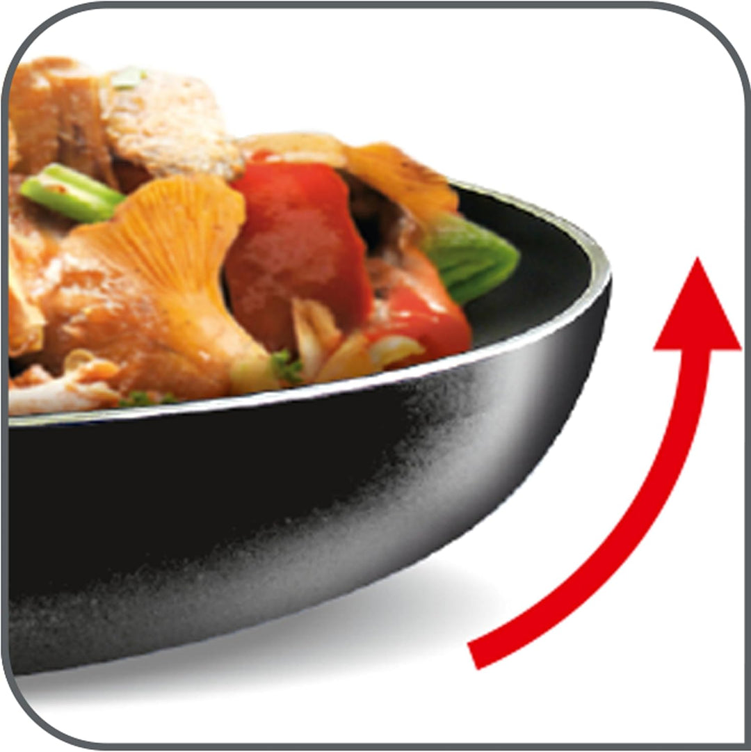 Tefal Resist Bratpfanne 24 cm beschichtet, nicht induktionsgeeignet, Titanium Antihaftversiegelung,