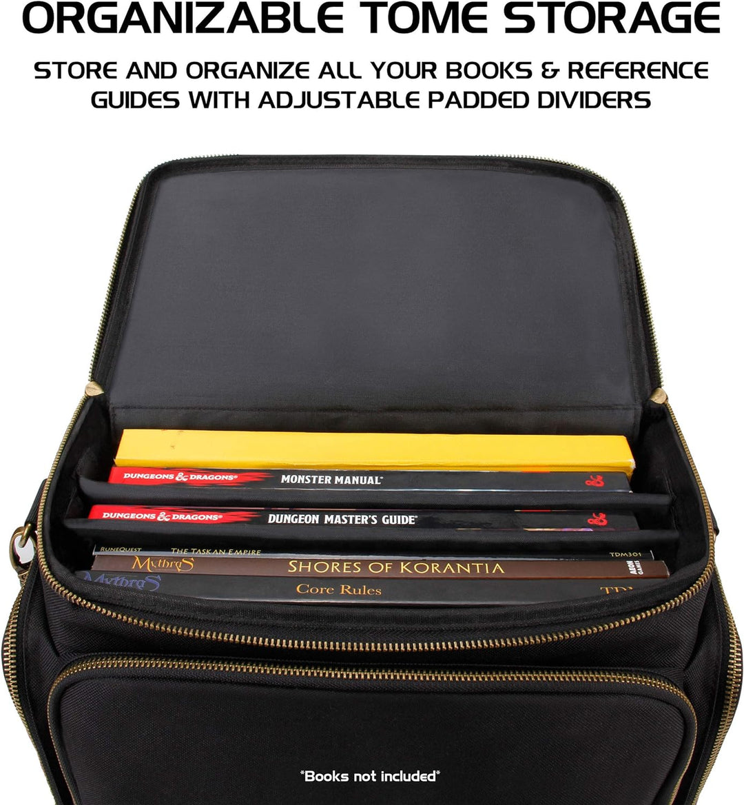 ENHANCE Tischspiele RPG Abenteurer Tasche - Dungeons and Dragons Reisetasche für Dungeon Masters mit