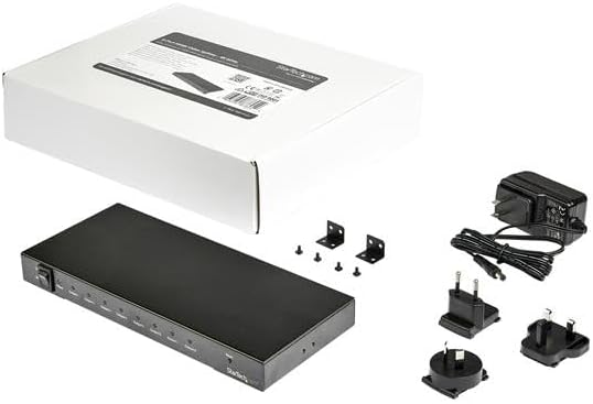 StarTech.com 8 Port 4K 60Hz HDMI Splitter - HDR Unterstützung - 7.1 Surround Audio Sound - HDMI Vert