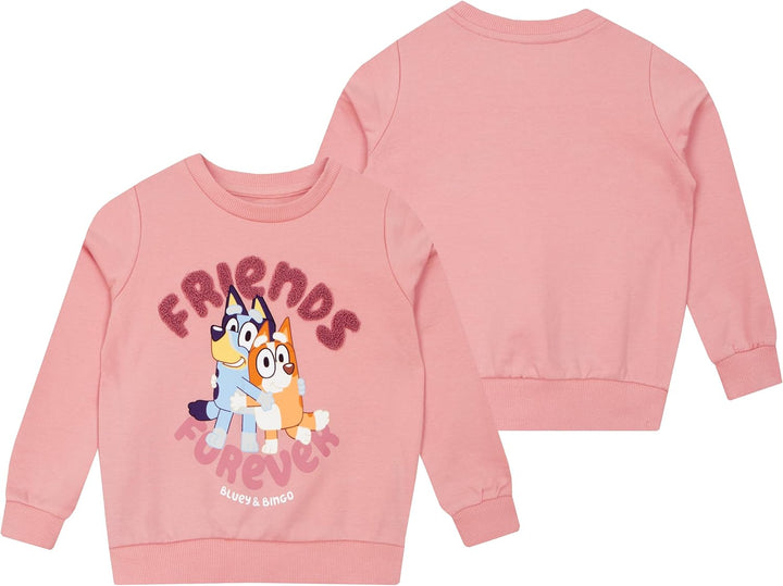 BlueY Sweater | Mädchen Pullover | Bingo Sweatshirt Kinder 128 Rosa, 128 Rosa