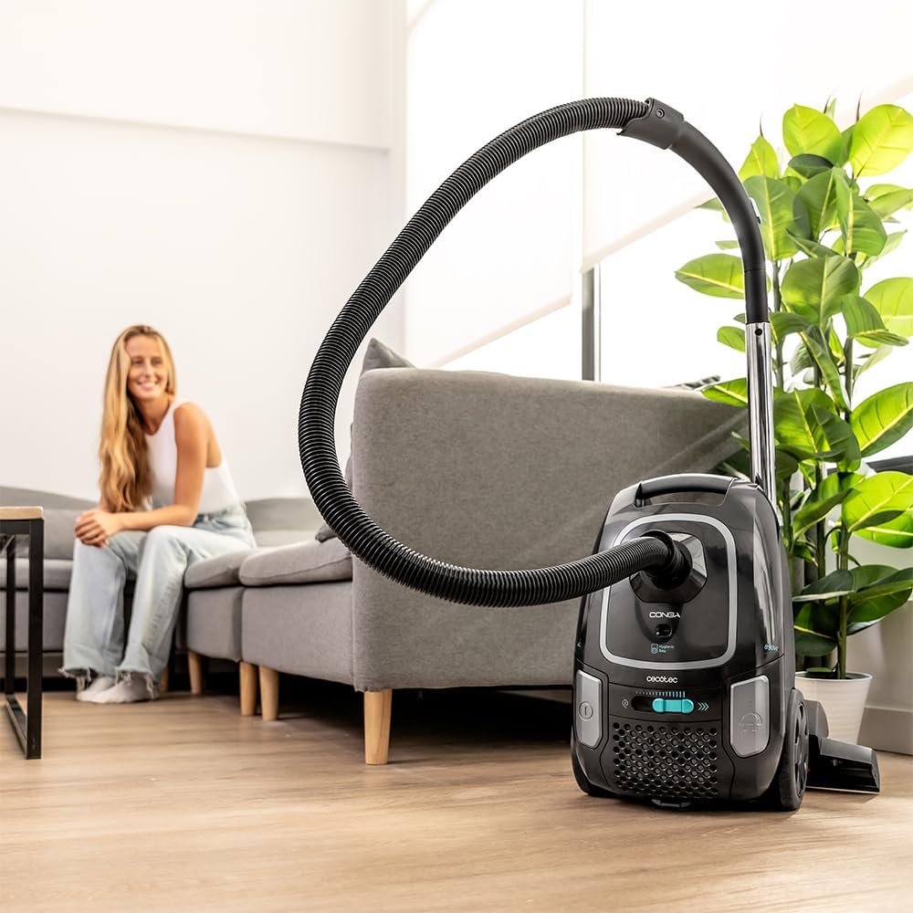 Cecotec Bodenstaubsauger mit 4-Liter-Beutel Conga Powerbag 4000 XL. 890 W, Hochleistungsfilterung, T