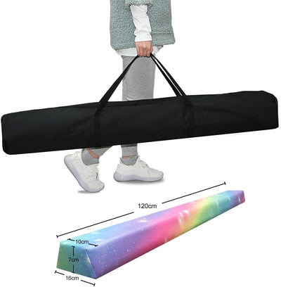 HomeSun Schwebebalken 240cm Faltbar Balance Beam Gymnastik Balance-Balken Gymnastikbalken Übung Fitn