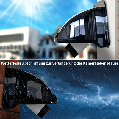 (CCTV Überwachungskamera Abdeckung)wetterfester Regen- und Sonnenschutz, für Bullet und Dome Kameras