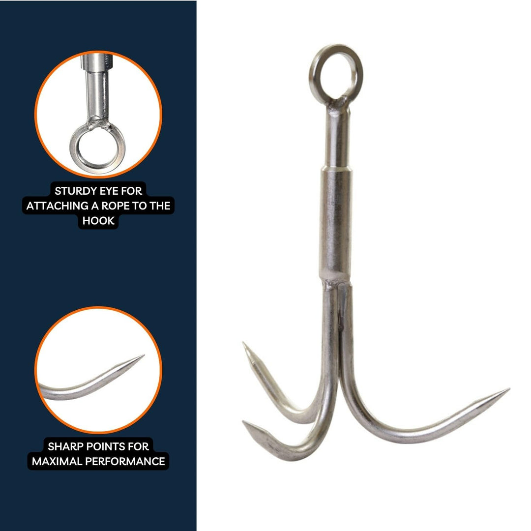Magnetar - Magnetfischen Set - Einseitig 200kg Bergemagnet - Magnetangel Paket mit Topfmagnet/Seil/H