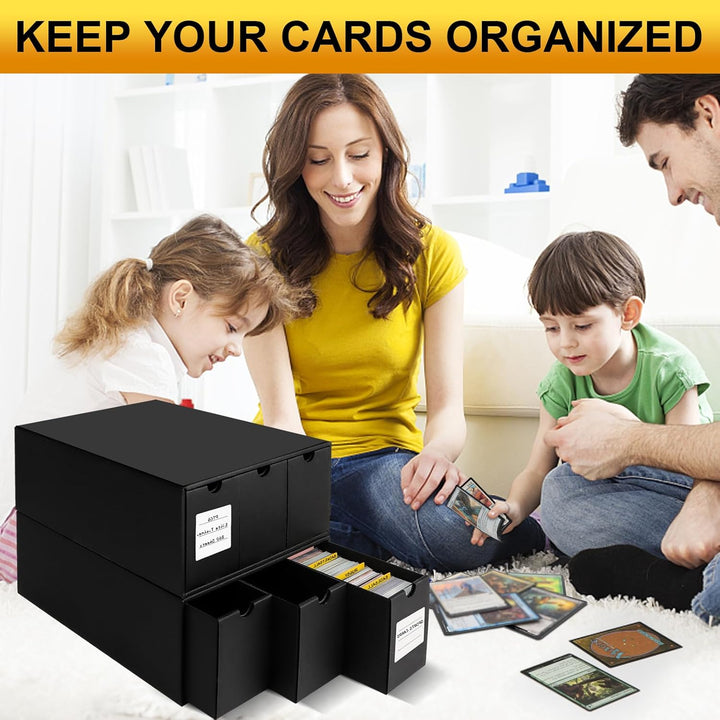 HIMOMO Sammelkarten-Aufbewahrungsbox für 6000+ Trading Card Karten, Karten Aufbewahrungsbox mit 16 K