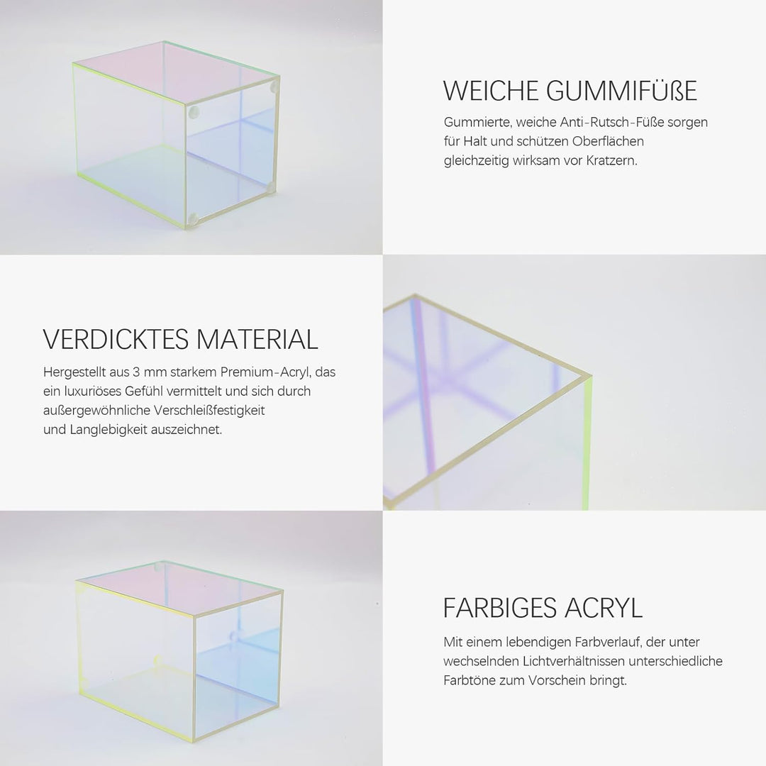 SLHEQING Make up Organizer, Pinselhalter Acryl, Schminktisch Organizer Buntes Kosmetik Organizer, Pi