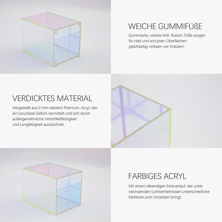 SLHEQING Make up Organizer, Pinselhalter Acryl, Schminktisch Organizer Buntes Kosmetik Organizer, Pi