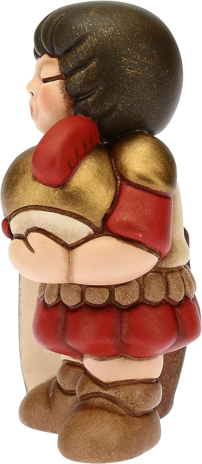 THUN - Soldat Rote Variante - Klassische Krippe - Keramik - 5x4x8 cm, Rot
