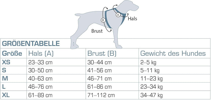 Kurgo Journey Air Hundegeschirr, Mit gepolstertem Brustteil und Rückgriff, Für Hunde von 34-47 kg, G