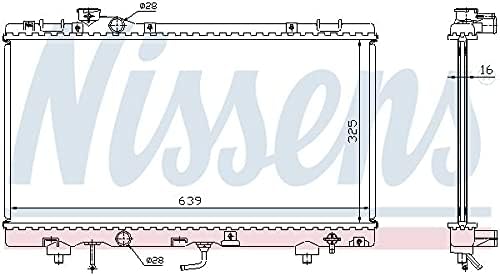 Nissens 647041 Kühler, Motorkühlung