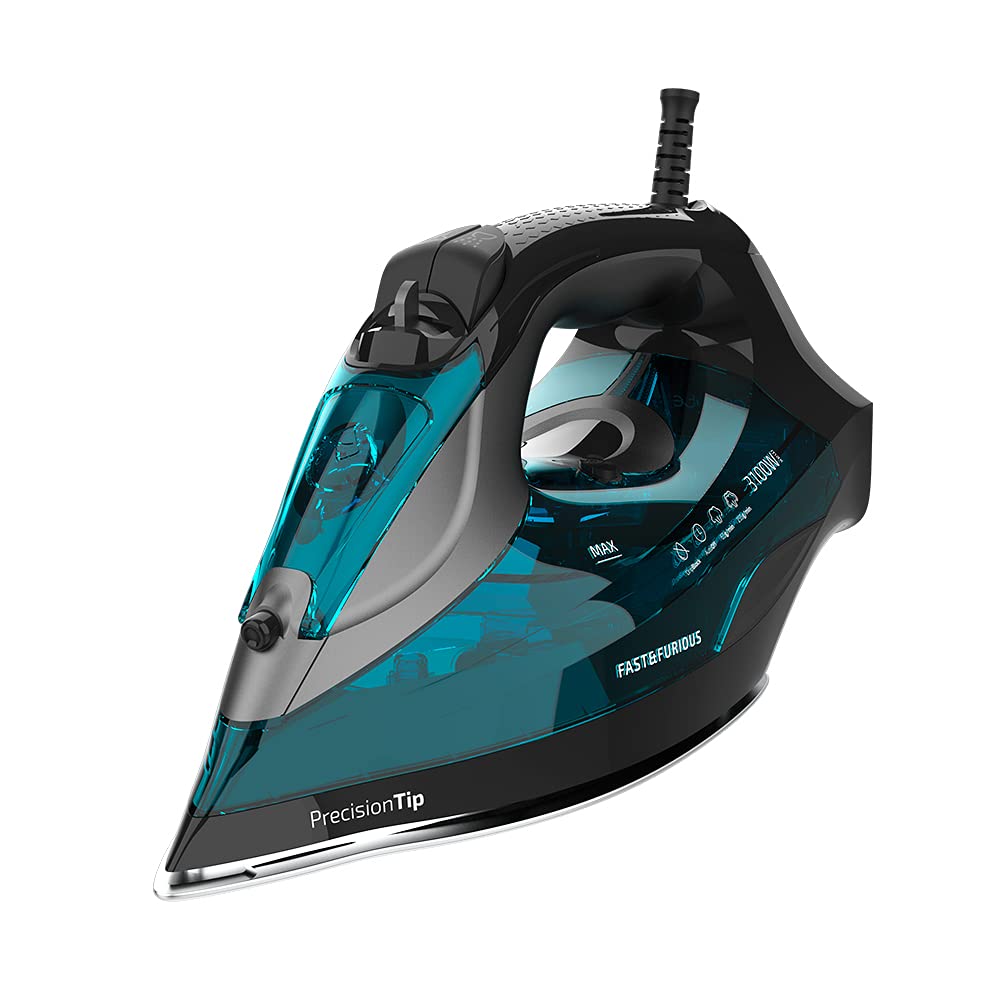 Cecotec 3100 W ultra-leistungsstarkes Dampfbügeleisen Fast&Furious 5055 Pro. Hochfester Keramiksohle