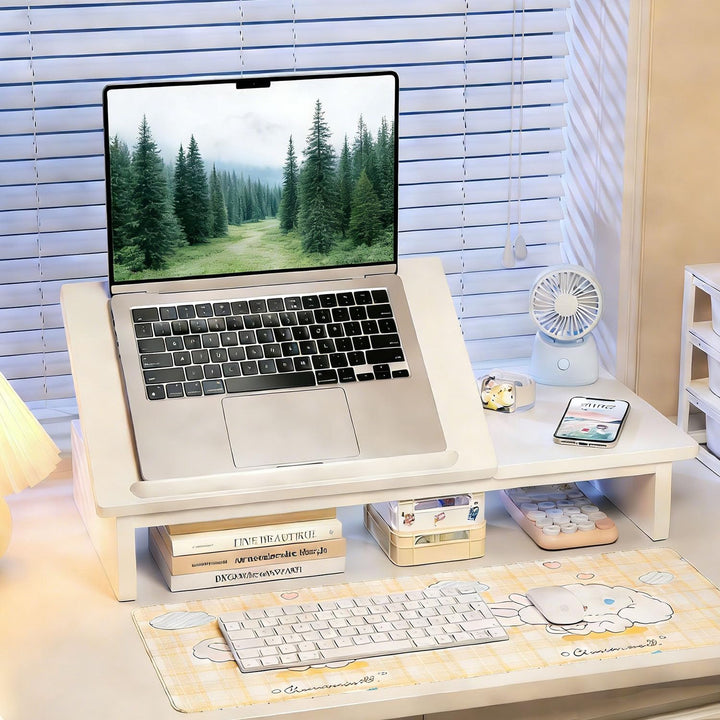 Laptoptisch,Laptop Tisch,Laptop-Erhöhung,51.5 * 24 * 9.5cm Multifunktional Mit Fünf Einstellbaren St