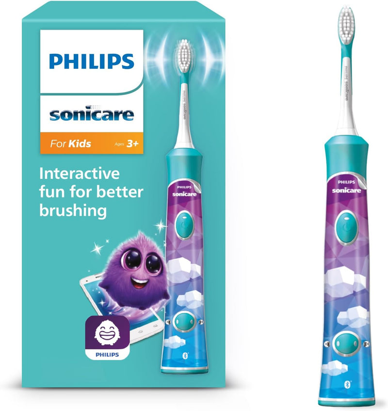 Philips Sonicare for Kids elektrische Zahnbürste - Schallzahnbürste mit Timer, App-Unterstüzung und