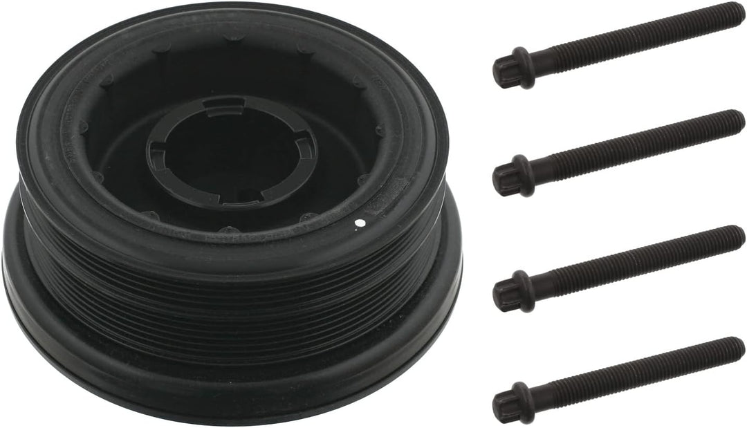 febi bilstein 33602 Riemenscheibe (entkoppelt) für Kurbelwelle, mit Schrauben , 1 Stück