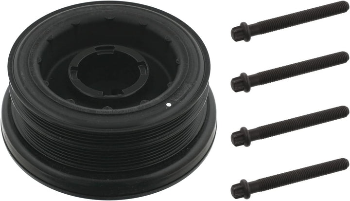febi bilstein 33602 Riemenscheibe (entkoppelt) für Kurbelwelle, mit Schrauben , 1 Stück