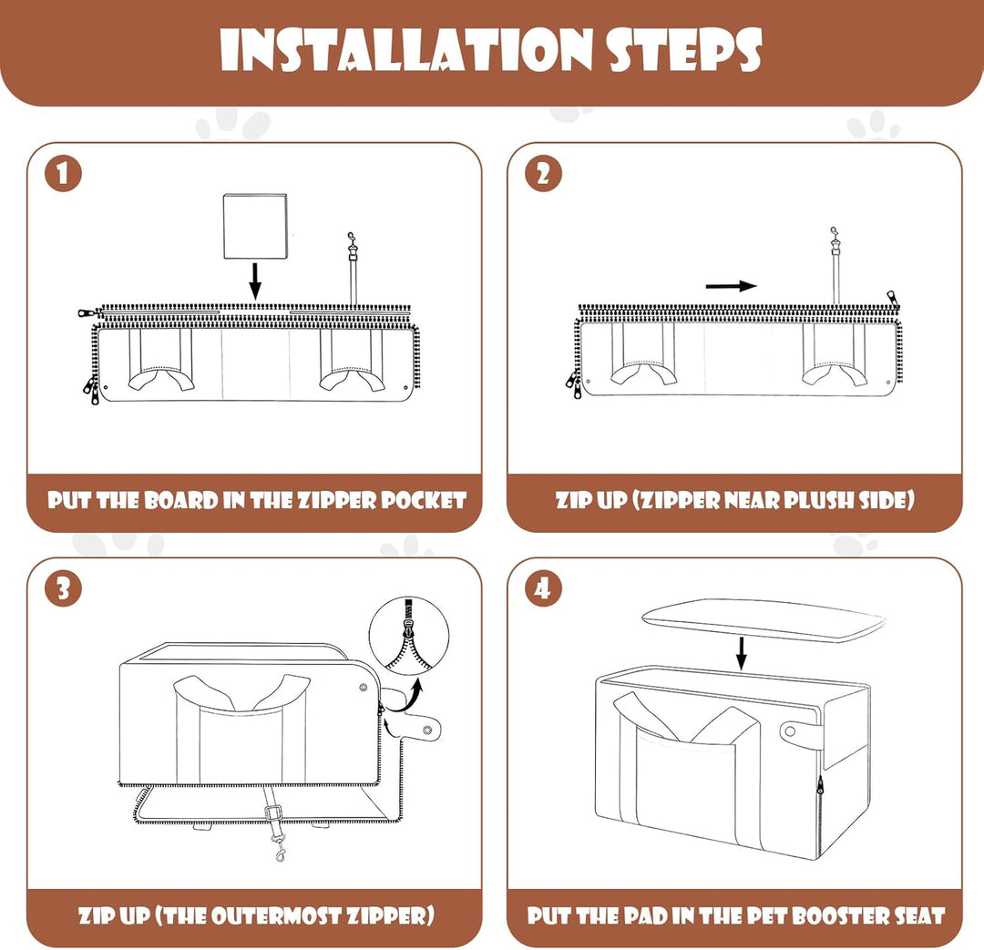 Autositz Für Hunde Katzen Konsole Hunde Sitzerhöhung abnehmbare waschbare Mittelkonsole Haustier-Aut