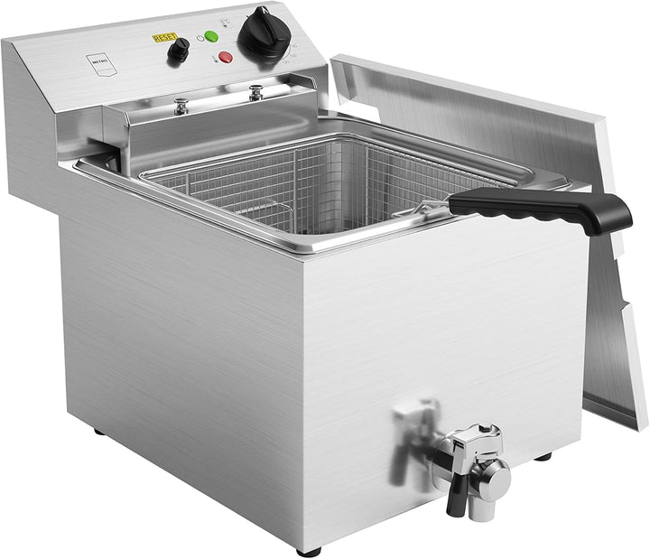METRO Professional Elektrische Fritteuse GDF1010, Edelstahl, 10 Liter, 8.1 kW, schnelle Erhitzung, m