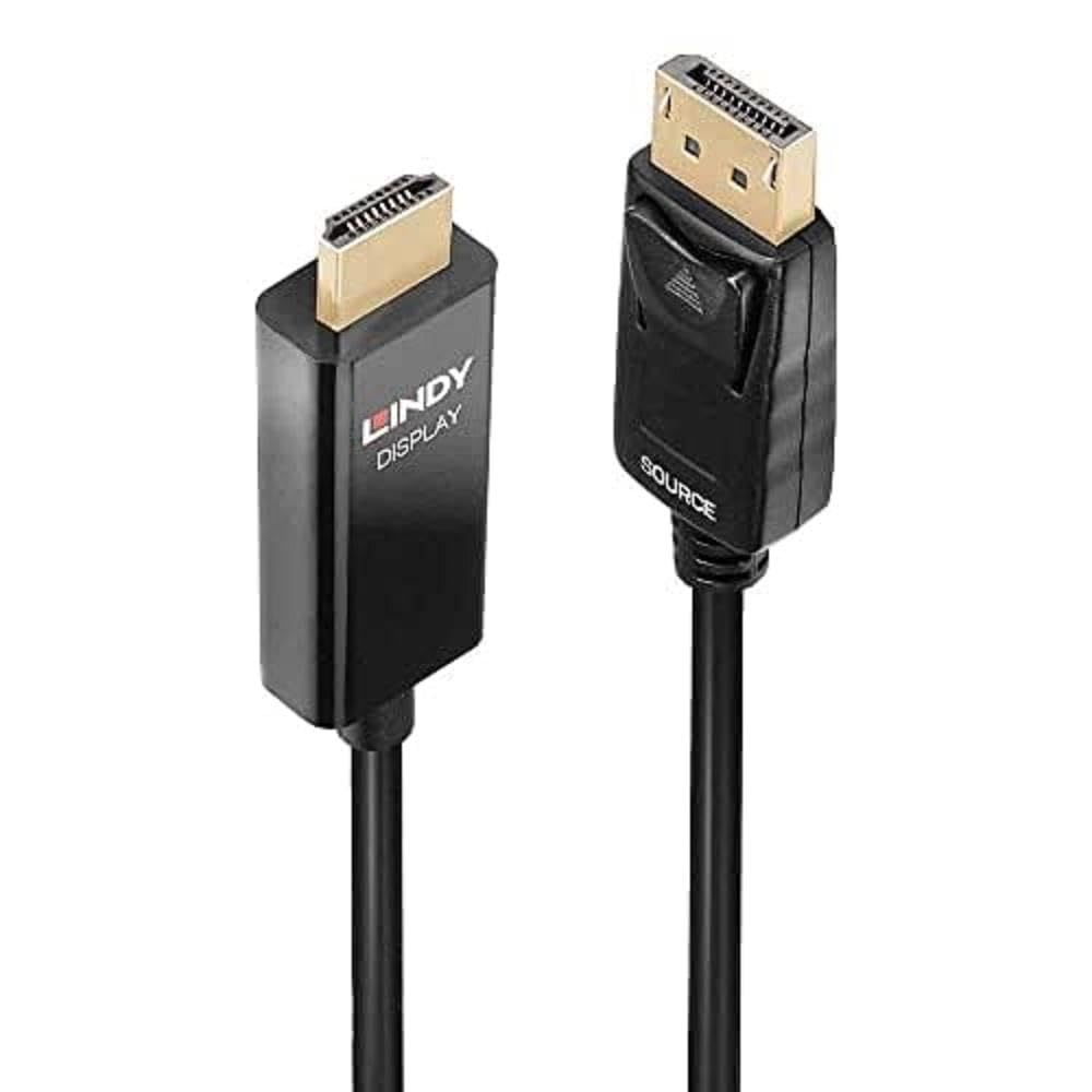 LINDY 40926 2m Aktives DisplayPort an HDMI Adapterkabel mit HDR 2 m, 2 m
