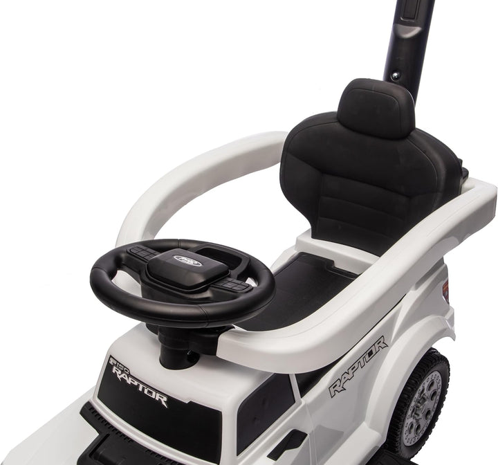 sun baby Rutschauto ab 1 Jahr mit Schieber – Fort Raptor – grosse Geländereifen, LED-Lichter, Sitz m